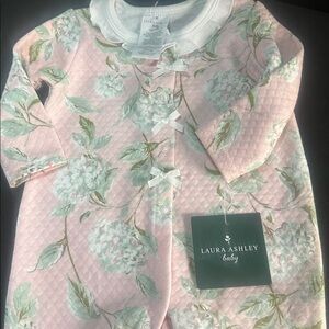 Laura Ashley Pink Floral Baby Outfit